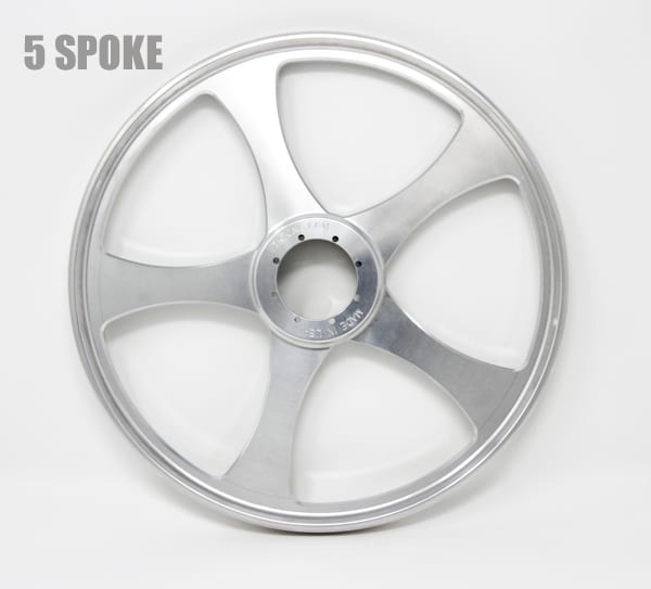 TKI 8 Inch 5 Spoke  Billet Wheels