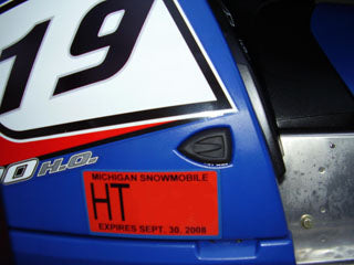 Snowmobile Registration Plates (Set)