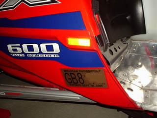 Snowmobile Registration Plates (Set)