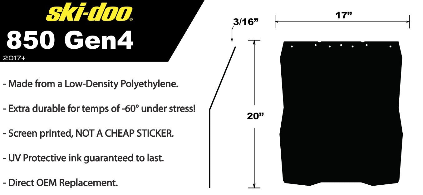 PDP Ski Doo Snow Flaps