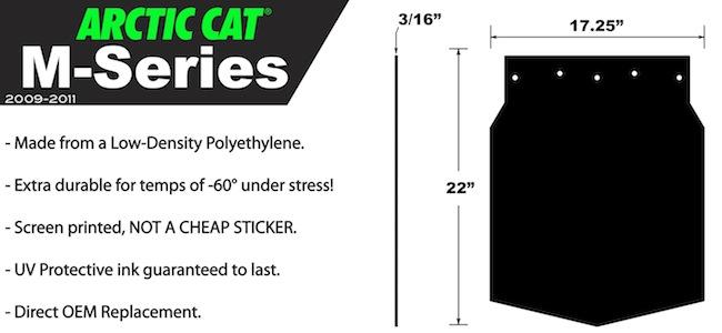 PDP Arctic Cat Snow Flaps