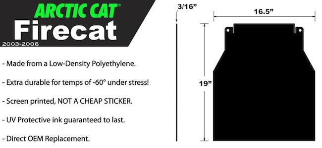 PDP Arctic Cat Snow Flaps