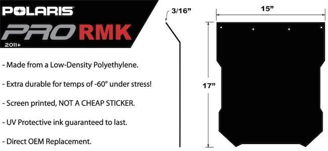 PDP Polaris Snow Flaps