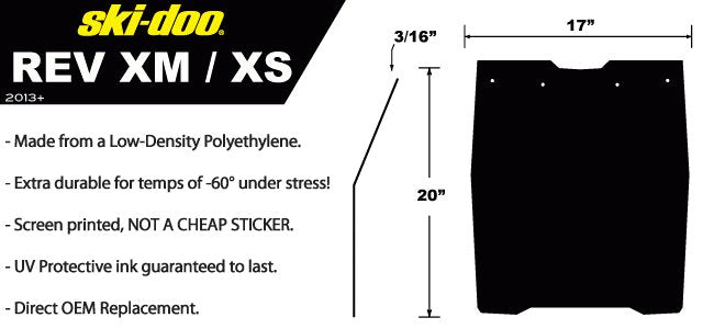 PDP Ski Doo Snow Flaps
