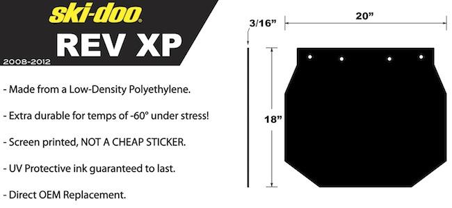 PDP Ski Doo Snow Flaps