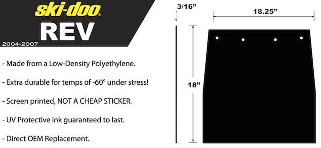 PDP Ski Doo Snow Flaps