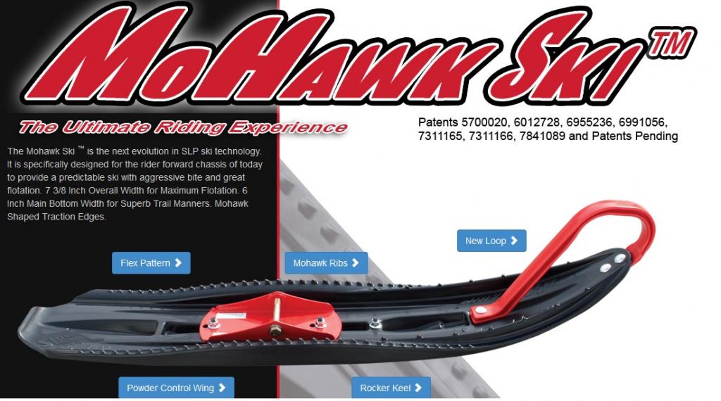 SLP Ski Doo/Lynx Mohawk Skis