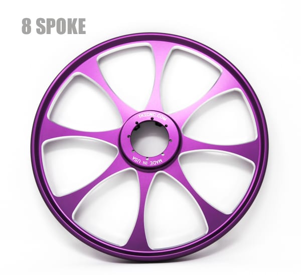 TKI 8 Inch 8 Spoke  Billet Wheels